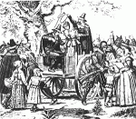 Illustration of Bridget Bishop's hanging 