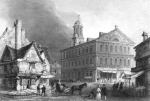 Illustration of Faneuil Hall in Arthurs Magazine circa July 1845