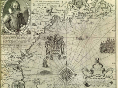 Map of New England by Captain John Smith circa 1616