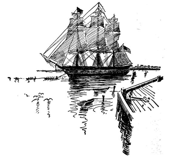 Boston tea party, Illustration published in the Boston Massacre to the Surrender of Burgoyne circa 1895