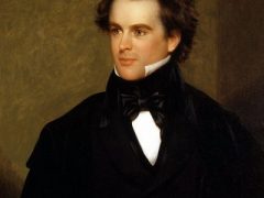 Nathaniel Hawthorne, oil painting by Charles Osgood, circa 1841