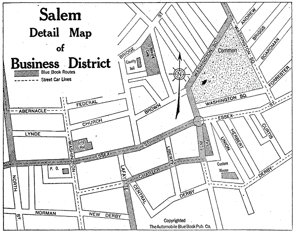 Salem Business District map 1919