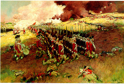 "The Battle of Bunker Hill" oil painting by Howard Pyle, circa 1897