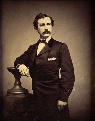 John Wilkes Booth photographed in a Boston studio. Date unknown.