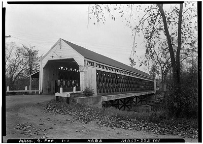 Nehemiah Jewett bridge, photographed by Frank O. Branzetti for the Historic American Buildings Survey, Oct. 17, 1940