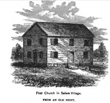 First Church in Salem Village, illustration published in the New England Magazine Volume 5, 1892