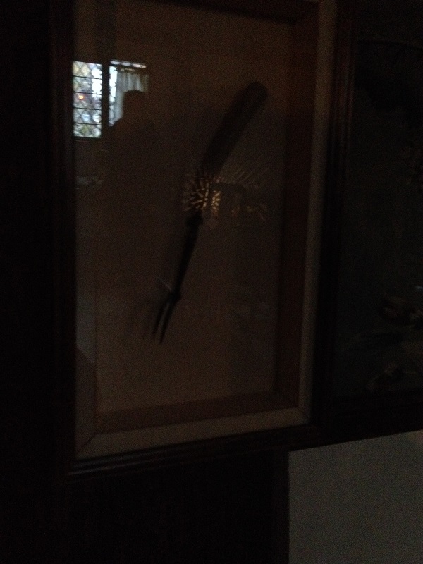 Fork belonging to John Proctor in the parlor of the Witch House, Salem, Mass, November 2015. Photo Credit: Rebecca Brooks