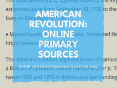 American Revolution Online Primary Sources