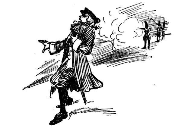 Boston Massacre, illustration published in the Boston Massacre to the Surrender of Burgoyne, circa 1895