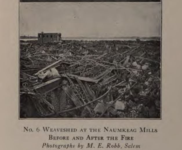 Naumkeag Mills after the Great Salem Fire of 1914