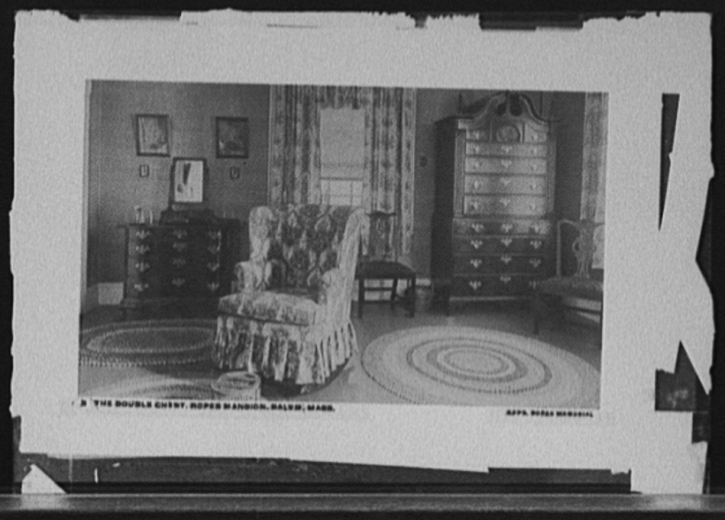 Interior of Ropes Mansion, Salem, Mass, circa 1900-1920