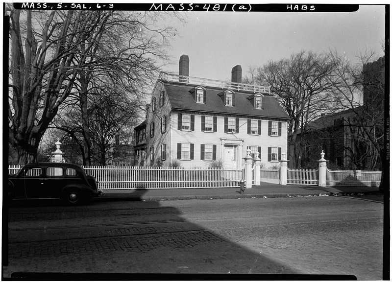 Ropes Mansion, 318 Essex Street, Salem, Mass, circa 1933
