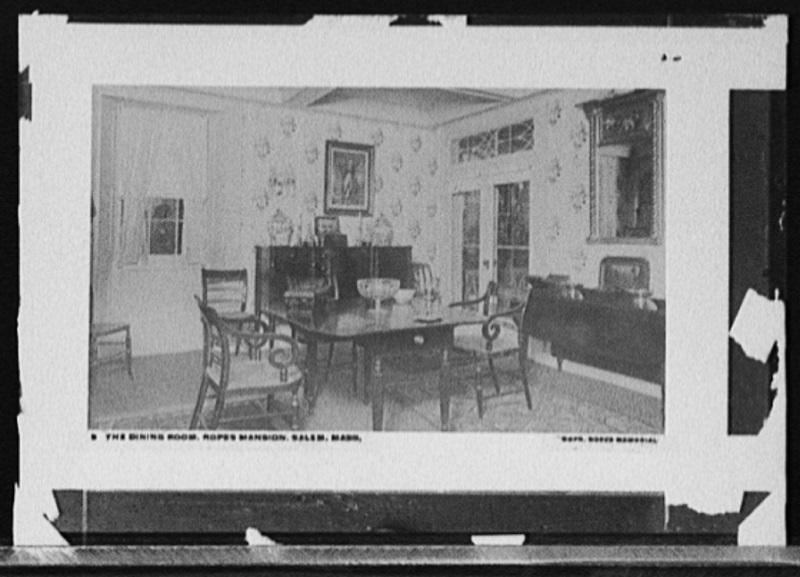 The Dining room, Ropes Mansion, Salem, Mass, circa 1900-1920