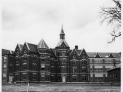 Southeast wing of the Danvers State Hospital, Danvers, Ma. Photo by Richard Trask, 1981, courtesy Secretary of the Commonwealth William Francis Galvin, Chairman, Massachusetts Historical Commission.