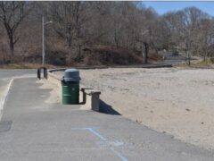 The sea wall at Dead Horse Beach, Salem, Ma. Photo by Jill Miller and Virginia H. Adams, 2023, courtesy Secretary of the Commonwealth William Francis Galvin, Chairman, Massachusetts Historical Commission.