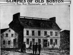 Green-Dragon Tavern, Boston, Mass. Photo published in the Boston Post on December 3, 1911.