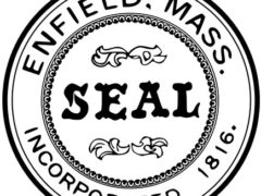 Official town seal of Enfield, Massachusetts