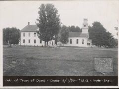 The school and town hall, Dana, Mass., June 11, 1930